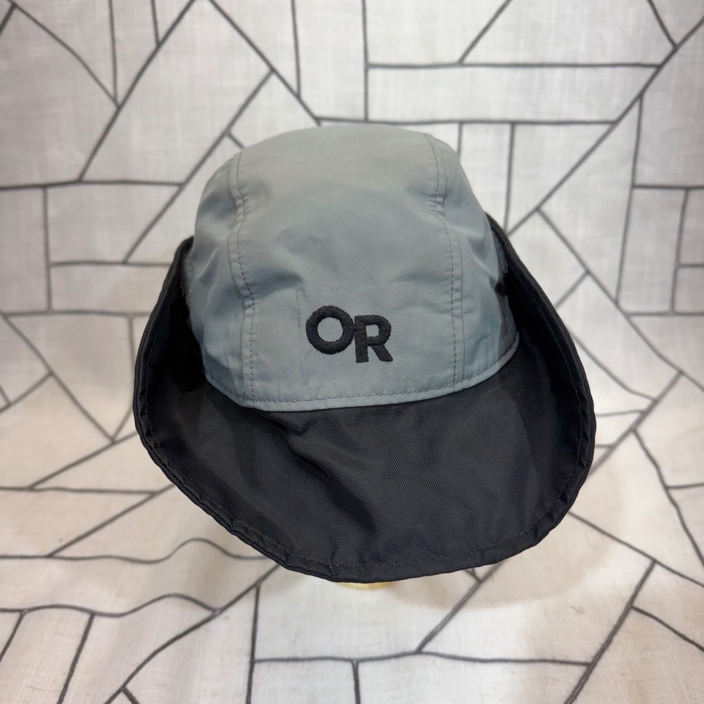 Outdoor Research Seattle Sombrero Hat L Grey Black GORE-TEX Waterproof Rain Hat